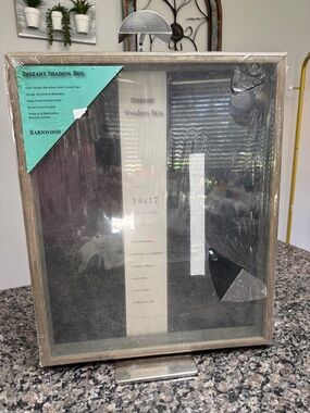 Instant Shadow Box - barnwood Frame NEW 15 by 17